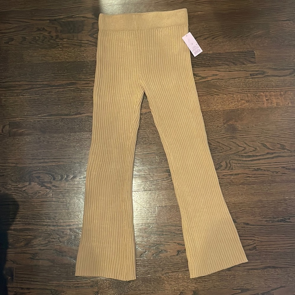 Wild Fable High-Rise Ribbed Sweater Flare Pants